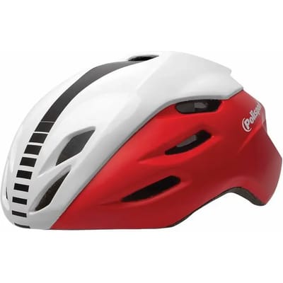 Polisport helm Aero Road mat rood/glans wit/zwart L 58-61cm
