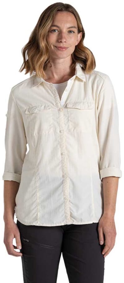 Craghoppers Nosilife Adventure Iii Overhemd Met Lange Mouwen Beige 34 Vrouw