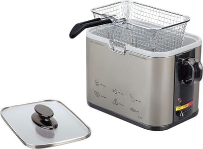 MMP® Frituurpan 5 liter - Frituurpan - Grijs - 29cm x 30cm x 21cm
