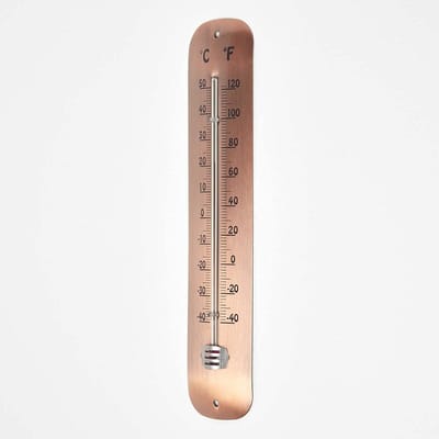 Wandgemonteerde Tuinthermometer - Buitentemperatuurmeter in Celsius en Fahrenheit voor Terras, Kas en Tuin