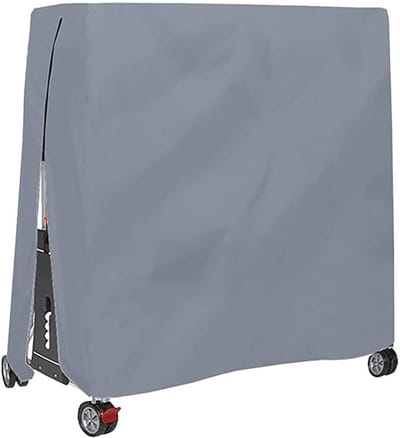 VHV Beschermhoes voor tafeltennistafel - 185 x 165 x 70 cm - waterafstotende Oxford stof - geschikt voor inklapbare pingpongtafels en seizoensopslag - grijs - Model zonder rits