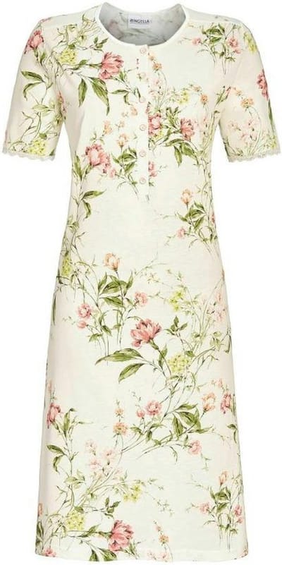 Ringella – Sea of Flowers – Nachtkleed – 4211054 – Champagne - 42