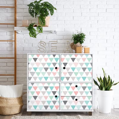 Sticker met Scandinavisch meubelmotief, Poulsenk, 40 x 60 cm
