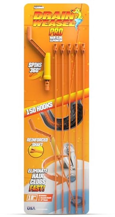 Afvoerreiniger met Draaibare Handgreep - 18 Inch Gootsteen Klompenverwijderaar