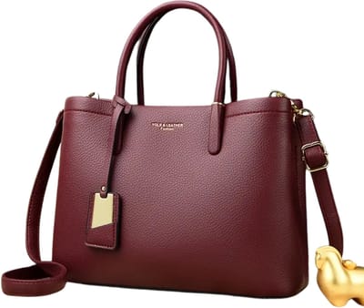 Bovista Handtas Dames - Schoudertas - School - Shopper - Schooltas - Werktas - Bordeauxrood