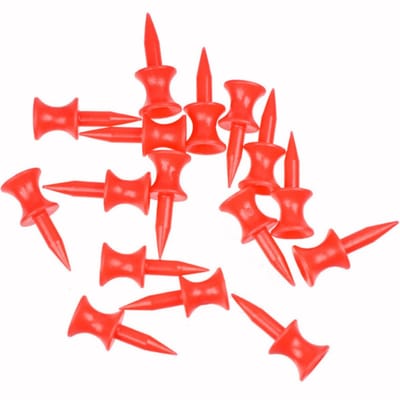Golf Tees - Golf Ball Holders - Golf Training - Dubbeldeks Ontwerp - 30 mm - Rood