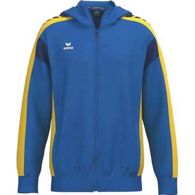 Erima Celebrate 125 Trainingsjack Met Capuchon Kinderen - New Royal / Geel | Maat: 116
