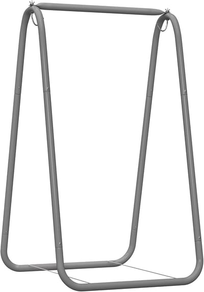 Hangmatstoel standaard - Zitstandaard A-frame - Ontspannen Buiten - Robuust IJzeren Frame - 90x85x145 cm - Beige