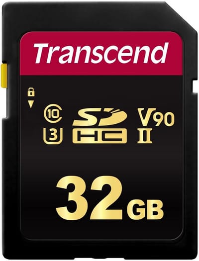 Snelle 32GB SDHC geheugenkaart UHS-II V90 voor 8K video en fotografie
