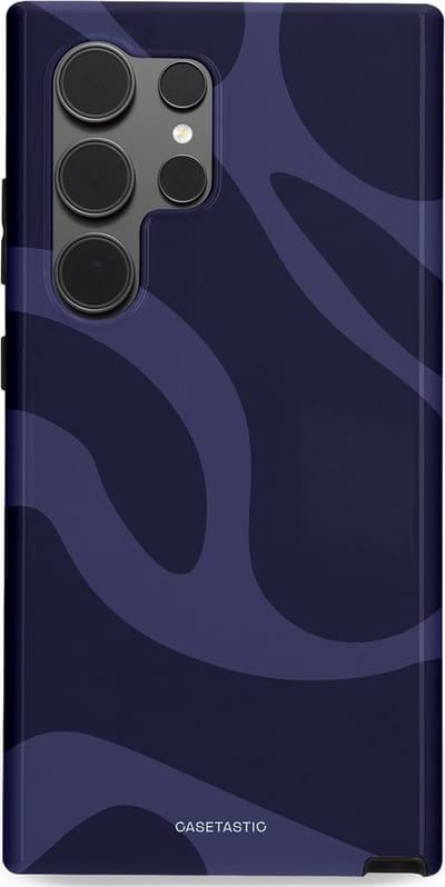 Casetastic Hoesje Geschikt voor Samsung S24 Ultra - Stijlvolle Beschermende Duo-layer Case - Diepzee Marine Golven