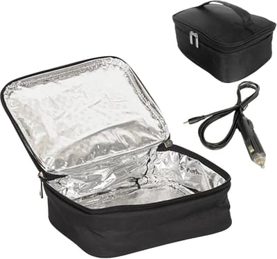 Verwarmde Lunchbox - Elektrische Voedselwarmer - Warme Maaltijden Onderweg - Constante Temperatuur - 21 x 16 x 8 cm - Meerkleurig