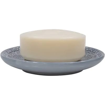 Spirella Zeephouder Relief – Praktisch Zeepbakje voor de Badkamer – Robuust en Eenvoudig te Reinigen – Moderne Zeepschaal
