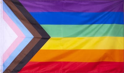 New Age Devi - Pride LGBTQ Vlag - Regenboog LGBTQ Pride Vlag - LHBT 90x150cm - EK Voetbal 2024 - Sterke Kwaliteit - Incl Bevestigingsringen