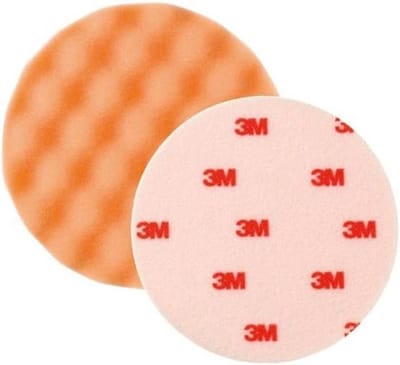Polijstschuim met noppen - Oranje - Diameter 133 mm - 2 stuks