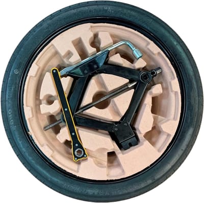 Reservewiel - Noodwiel - Auto Onderhoud - Compleet met krik - 17 inch - Staalgrijs