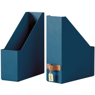 Leitz Puro Tijdschriftencassette - 100% Gerecycled Karton - Set van 2 - Donkerblauw