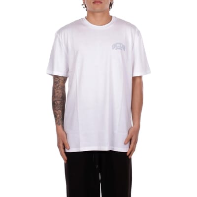 Gcds man t-shirt c1meqc041j104 100g logo lounge ss t-shirt wit groen