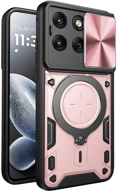 Hoesje geschikt voor Motorola Edge 70 Fusion - Techsuit CamGuard Pro Back Cover - Roségoud