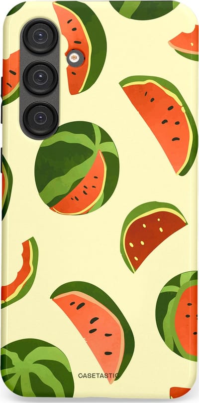 Casetastic Hoesje Geschikt voor Samsung S25 Plus - Stijlvolle Beschermende Duo-layer Case - Watermeloen Festijn