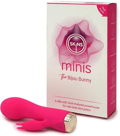 Skins Minis Seksspeeltjes Bijou Bunny Vibrator; Konijn Vibrators voor Vrouwen
