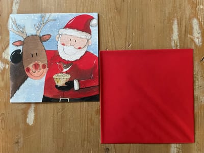Alex Clark Kerstkaarten Happy Santa Christmas Kerstman en Rendier Kerst
