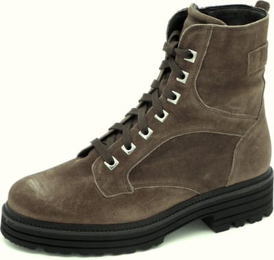 Durea Dames Veterboot - 9758-755-0683 Bruin - Wijdte H - Maat 7 (40.5)
