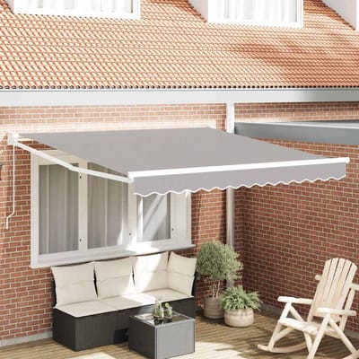 vidaXL - Uitschuifbare - luifel - Lichtgrijs - 300 - x - 250 - x - 165 - cm