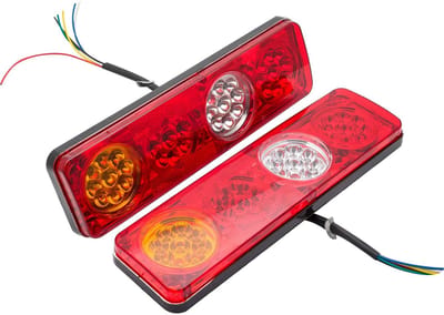 Dailygoody - 2 x 12V 36 LED Aanhanger Achterlicht - Waterdicht - 6 Functies - Hoogwaardige Kwaliteit - Veilig en Betrouwbaar - Geschikt voor Aanhangwa...