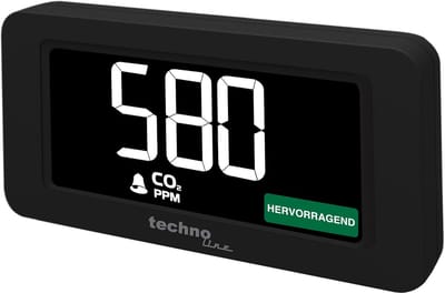 CO2 Metingen en Alarm met Kleurrijke Weergave - CO2 Meetinstrument voor Luchtkwaliteitsbewaking