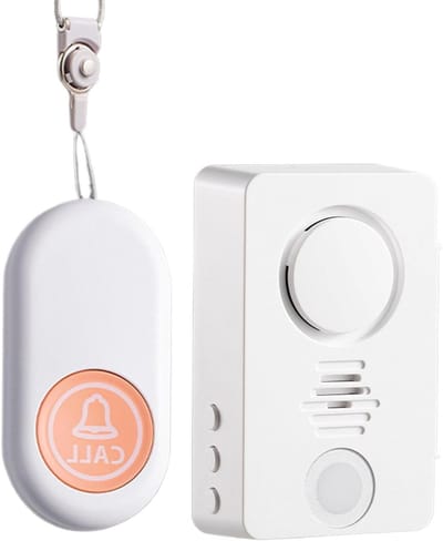 Bed Alarm Systeem - Nachtelijke Melder - Zorg Thuis - Draadloze Installatie - 19.8 x 17.8 x 7.8 cm - Wit