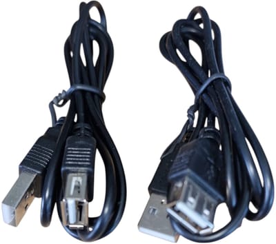 Han‑Bar® 2 x USB 2.0 - Verlengkabel - USB-A (v) - USB-A (m) - 1 Meter