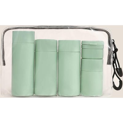 5 stuks Meerkleurig Draagbaar Zacht Aanvoelende Crème Reis Dispenser Flessenset Voor Lotion, Reiniger, Shampoo