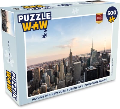 Puzzel New York - Skyline - Winter - Legpuzzel - Puzzel 500 stukjes