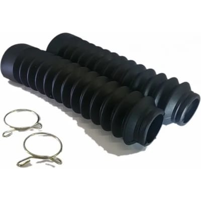 Soufflet protection de fourche Brazoline pour moto Ø28/47mm x 200mm / noir Neuf