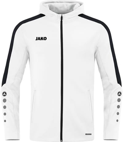 Jako Power Jas Met Kap Heren - Wit | Maat: 4XL
