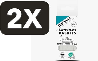 2 x Baranne - Lacets Plats Baskets