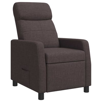 vidaXL - Recliner - Donkerbruin - Stof