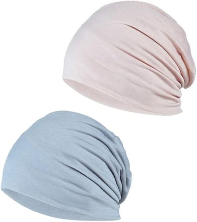 OUYLAF Muts - Slaapmuts - 2pcs - muts heren - muts dames - Unisex - van katoen, chemo, kanker, slapen, tulband, hoofddeksels, stretch, moslimhoofddoek voor dames en heren