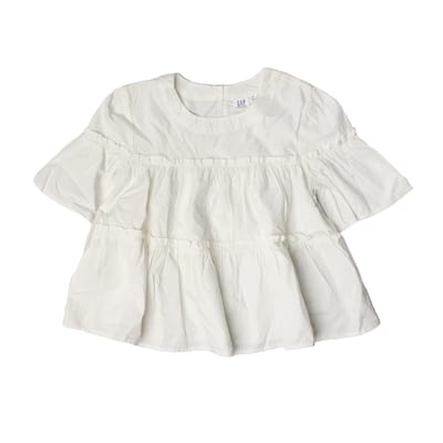 Top met korte mouwen en ruches 856269 meisje