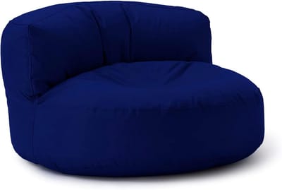 LUMALAND Beanbag Lounge: Zitzak voor uw goedgevulde sit-in | Ontdek modern, knuffelbaar design & relax in stijl in- & outdoor I Met aanpasbare EPS vulling | 90 x 50 cm