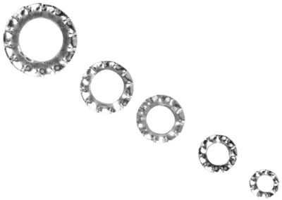 Dailygoods - 700 stuks Tandveerringen - Assortimentsset voor Betrouwbare Bevestiging - Corrosieweerstand - Geschikt voor Elektrische Aansluitingen - D...