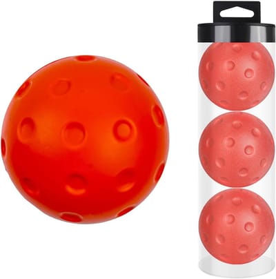Pickleball Ballen - Zachte Pickleball - Binnen Spelen - Minimaal Geluid - 74 mm - Rood