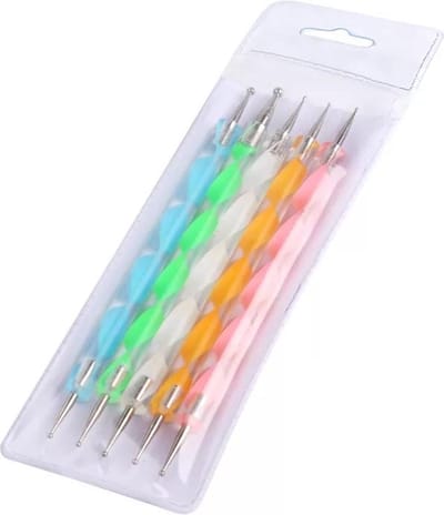 Set van 5 Druppelpennen - Sparkolia - dotting tools voor nail art - gellak of nagellak