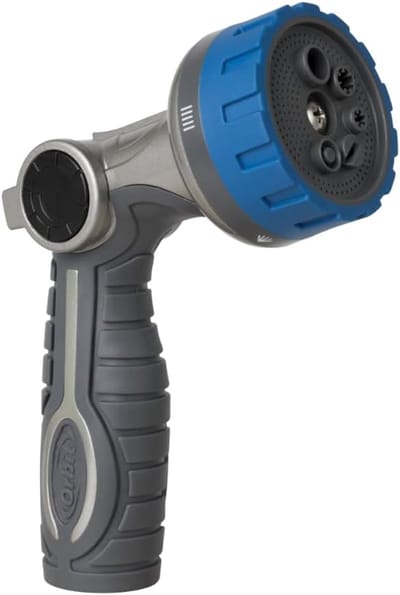 Metalen Slangspuitmond - Duimregeling Broes - Tuinieren Water Geven - 6 Sproeistanden - Metaal Rubber