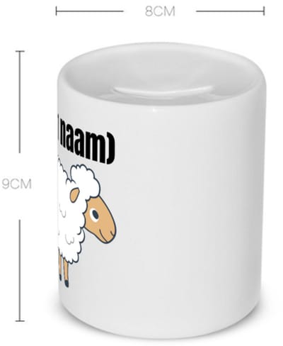 Akyol - schaap met eigen naam Spaarpot - Schaap - boeren/schapen liefhebbers - iemand die houdt van schapen - verjaardag - cadeau - kado - geschenk - 350 ML inhoud
