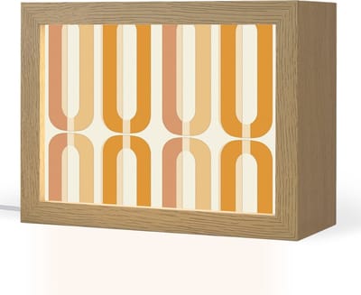 Tafellamp 20x15 cm - LED lamp - U-vorm - Retro - Oranje - Decoratieve tafellampen - Dimbaar - Tafellampje slaapkamer - Woonkamer binnen