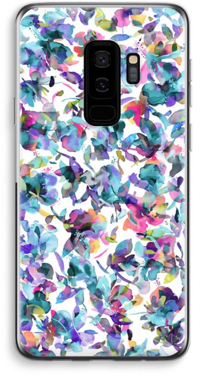 Case Company® - Hoesje geschikt voor Samsung Galaxy S9 Plus hoesje - Hibiscus Flowers - Soft Cover Telefoonhoesje - Bescherming aan alle Kanten en Schermrand