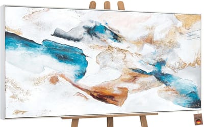 Canvas schilderij groot handgeschilderd smaragd groen abstract – YS-Art Gallery – Luxe wanddecoratie voor woonkamer – Modern schilderij voor slaapkamer en kantoor