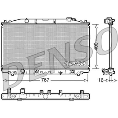 Radiator, motorkoeling DENSO DRM40025
