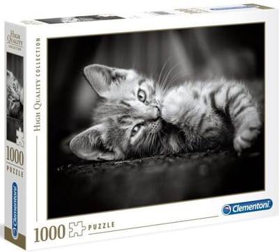 Clementoni - Puzzel - 1000 Stukjes - Kitty - Puzzel Voor Volwassenen - High Quality Collection